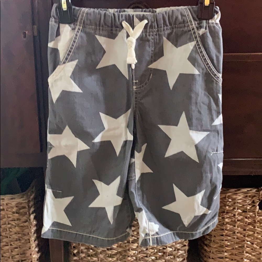 Mini Boden LONG board shorts boys size 7